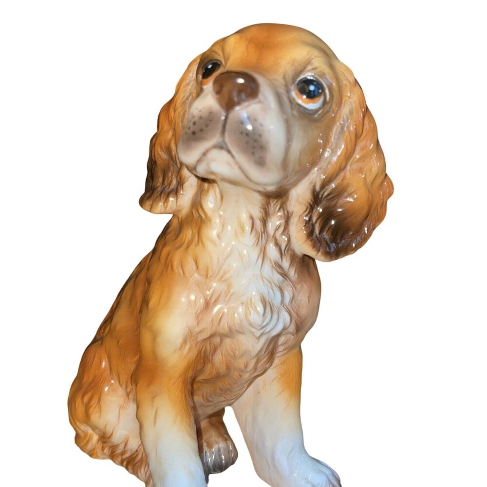 Vintage Ceramic Cocker Spaniel Dog Figurine - Picture 12 of 12